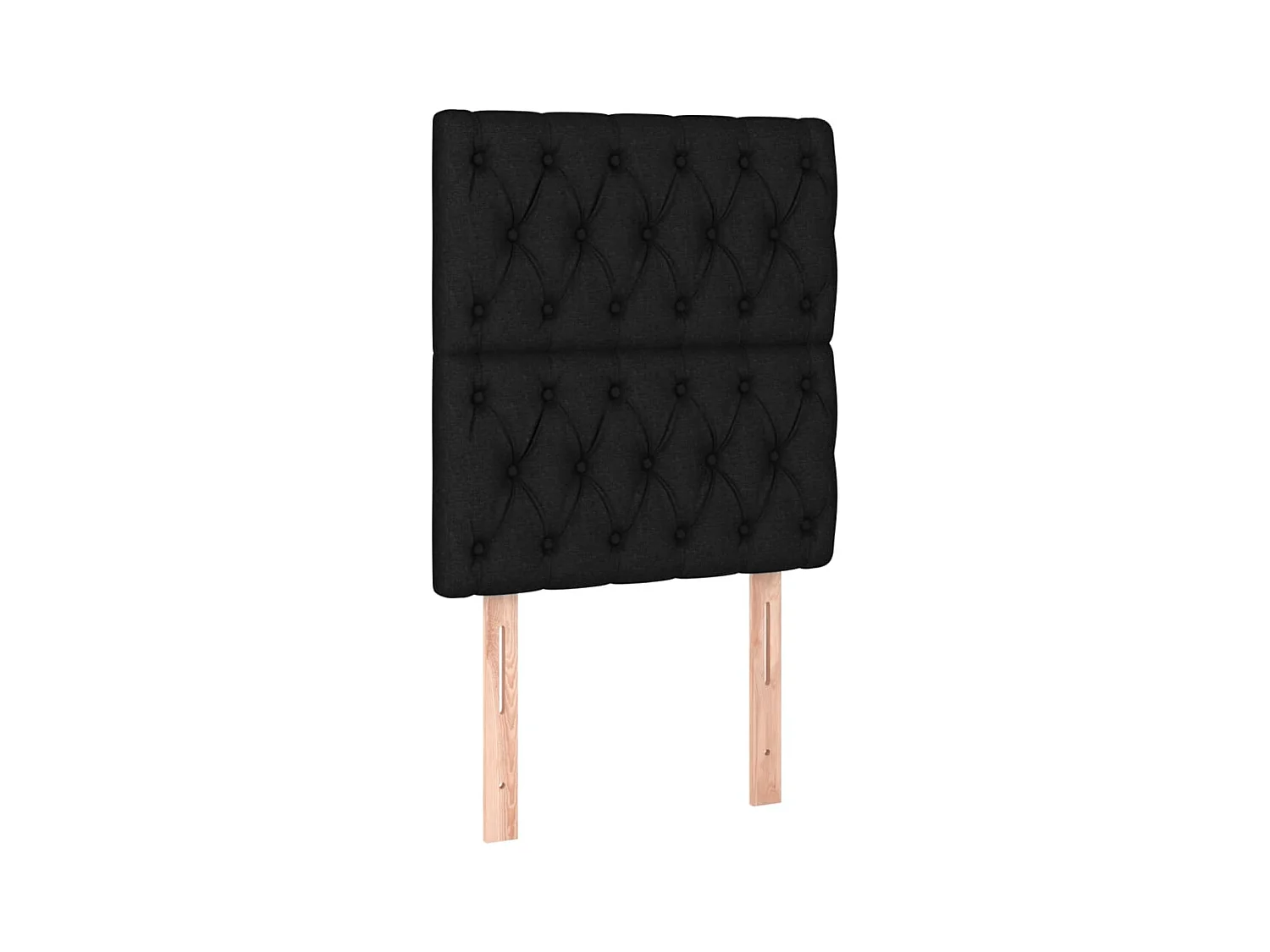 Tête de Lit | Panneau de tête pour lit Moderne à LED Noir 80x7x118/128 cm Tissu