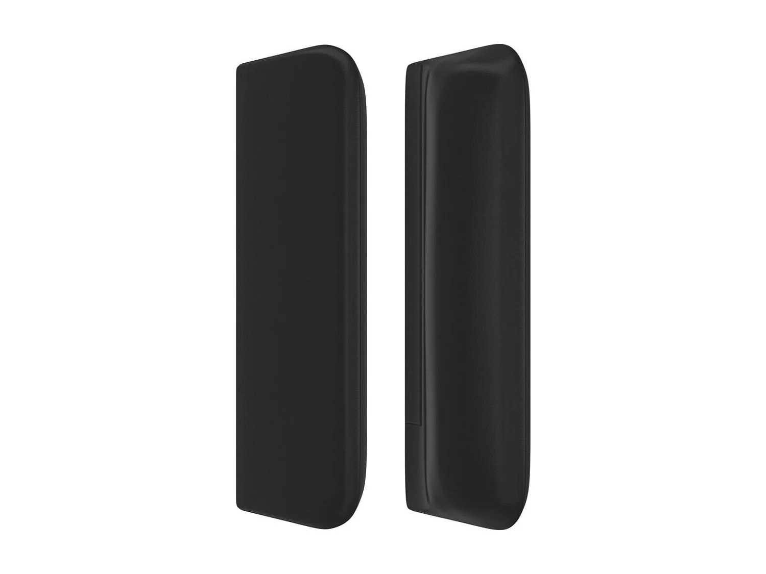 Tête de Lit | Panneau de tête pour lit Moderne avec oreilles Noir 83x16x78/88 cm Similicuir