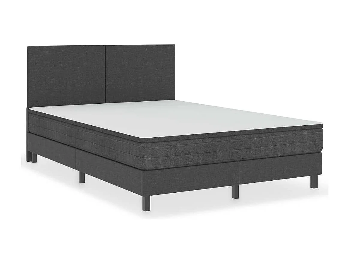 Tête de Lit | Panneau de tête pour lit Moderne Gris foncé Tissu 180x200 cm