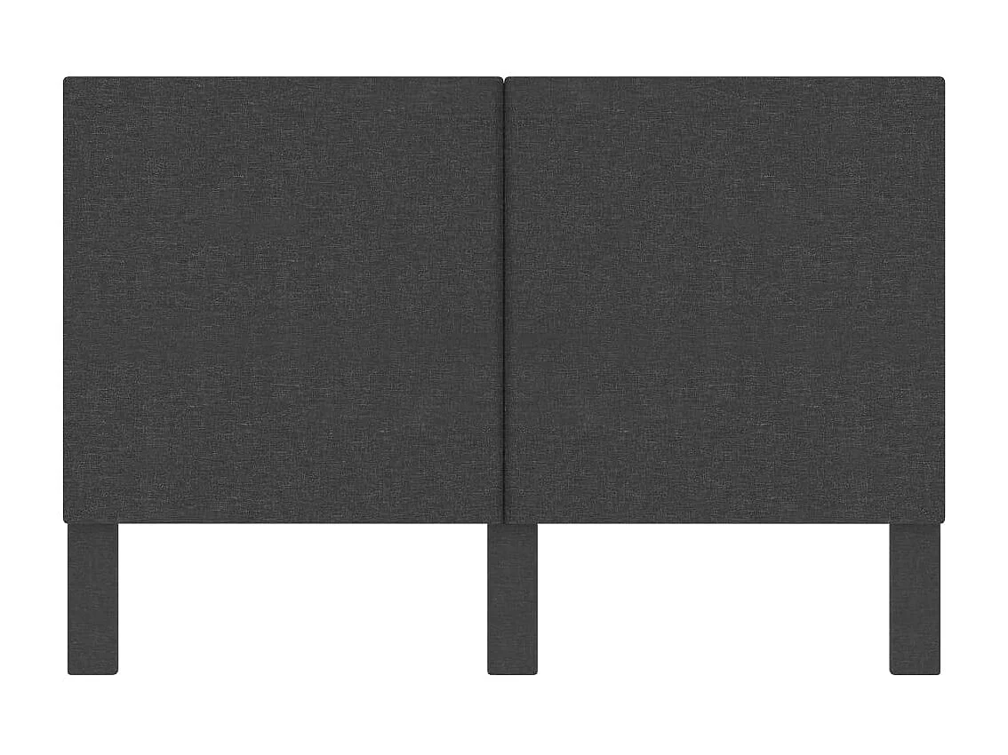 Tête de Lit | Panneau de tête pour lit Moderne Gris foncé Tissu 180x200 cm