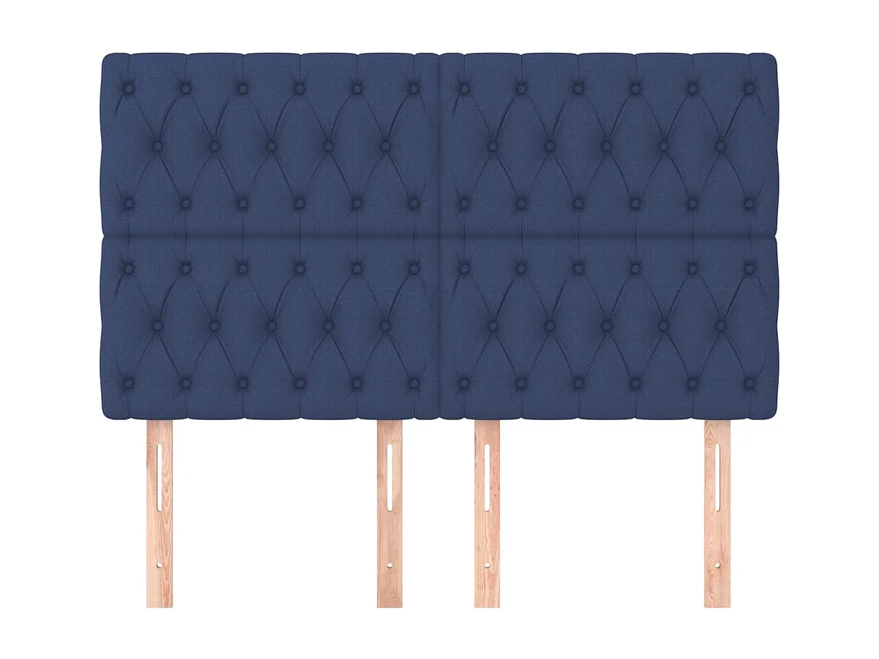 Têtes de lit | Panneaux de tête pour lit Moderne 4 pcs Bleu 72x7x78/88 cm Tissu