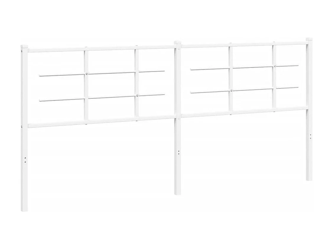 Mueble cabecero | Cabezal de cama | Cabecero de metal blanco 193 cm