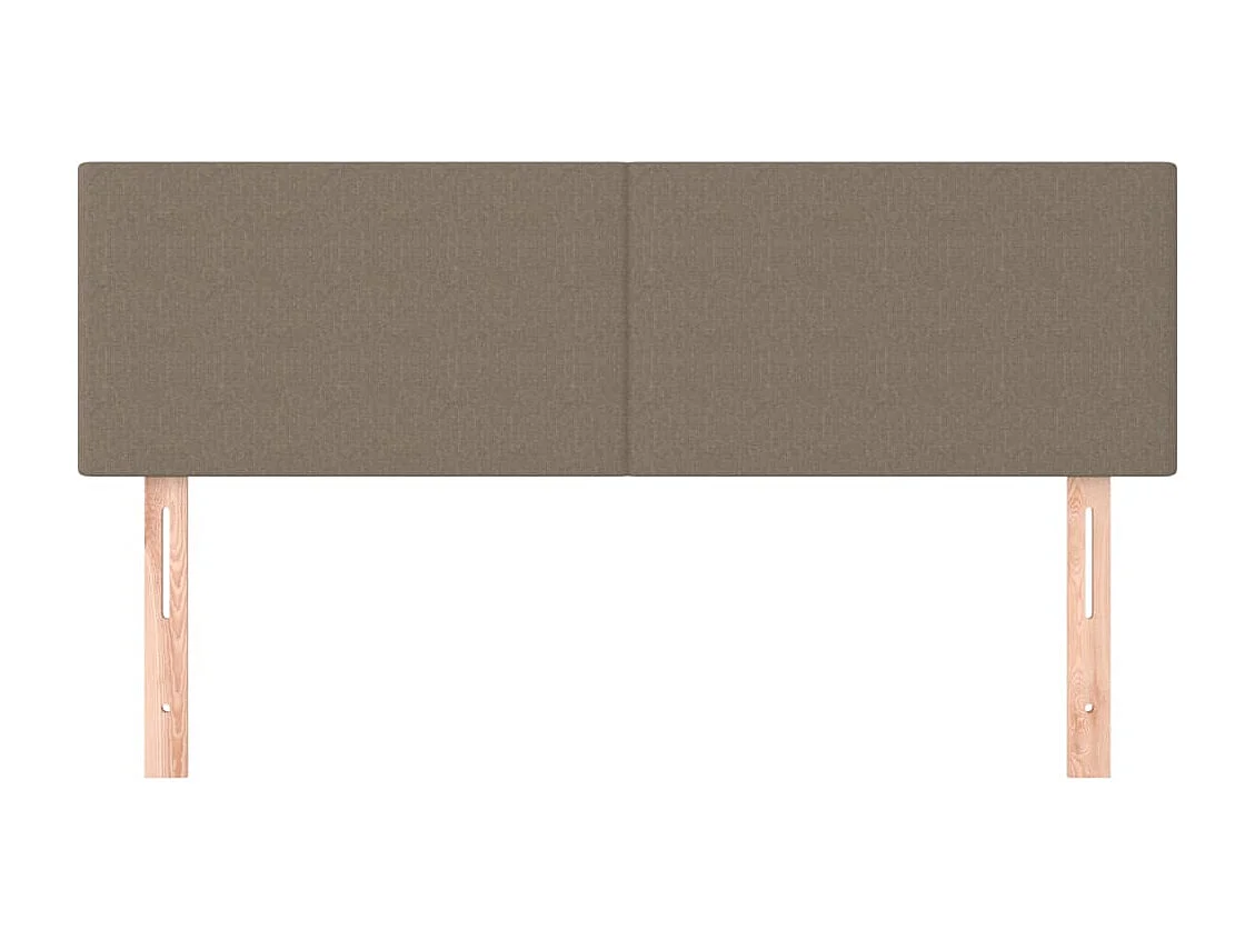 Têtes de lit | Panneaux de tête pour lit Moderne 2 pcs Taupe 72x5x78/88 cm Tissu