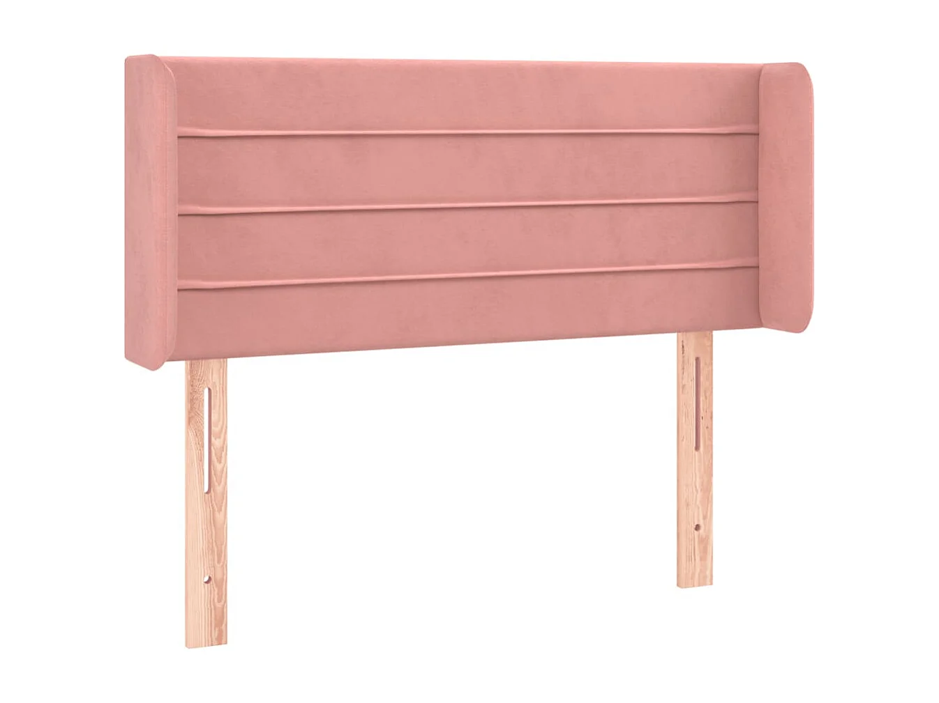 Hoofdbord | Hoofdeinde LED 93x16x78/88 cm fluweel roze