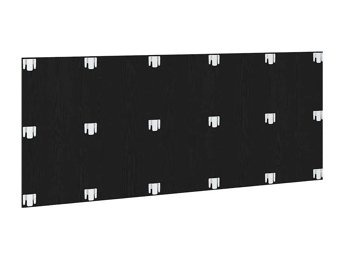 Tête de Lit | Panneau de tête pour lit Moderne Chêne noir 200x1,5x80 cm Bois d'ingénierie