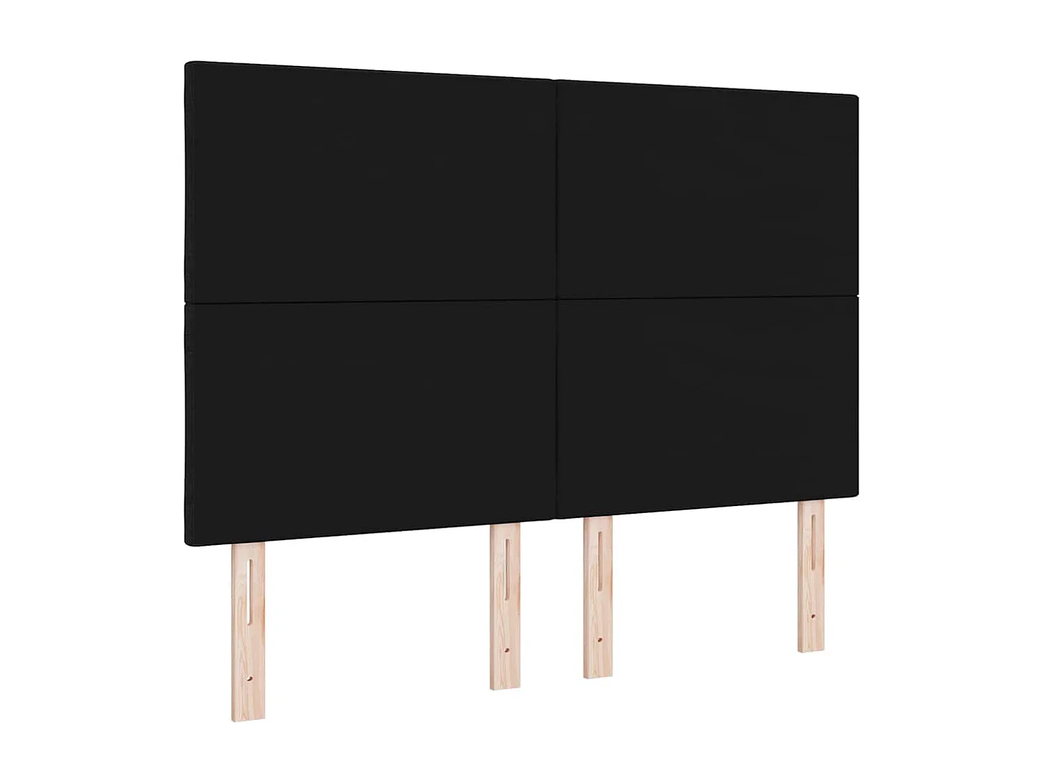 Tête de Lit | Panneau de tête pour lit Moderne avec des lumières à LED Réglable Noir 160 cm tissu