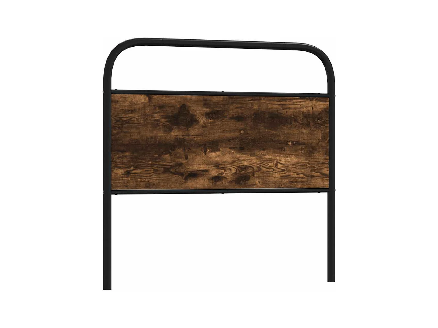 Mueble cabecero | Cabezal de cama | Cabecero de acero y madera de ingeniería roble ahumado 100 cm