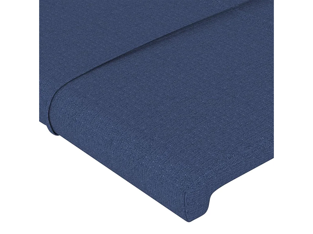 Hoofdbord | Hoofdeinde LED 100x5x78/88 cm stof blauw