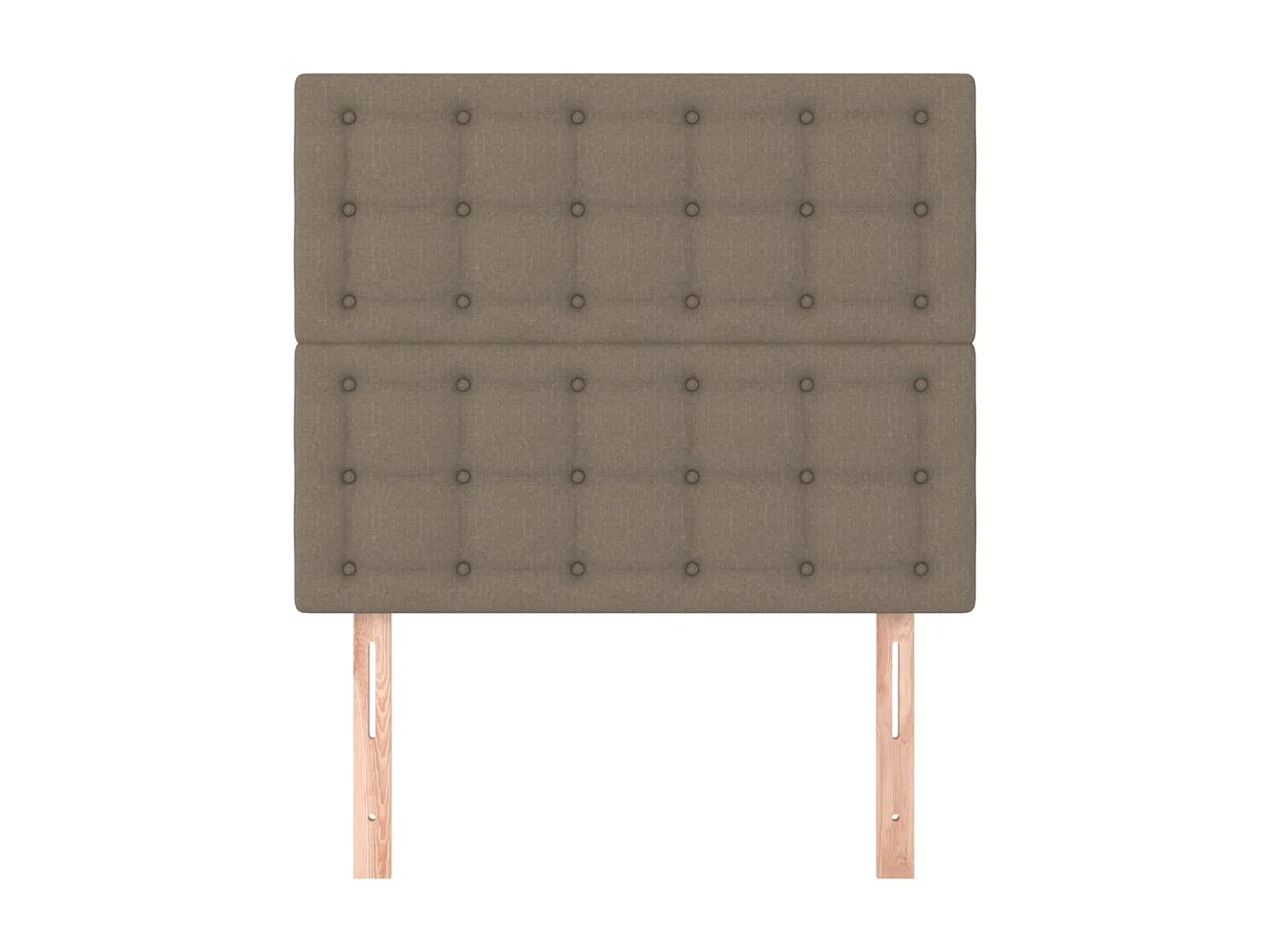 Cabeceros | Cabezal de cama | Mueble de cabecero 2 unidades de tela gris taupe 90x5x78/88 cm