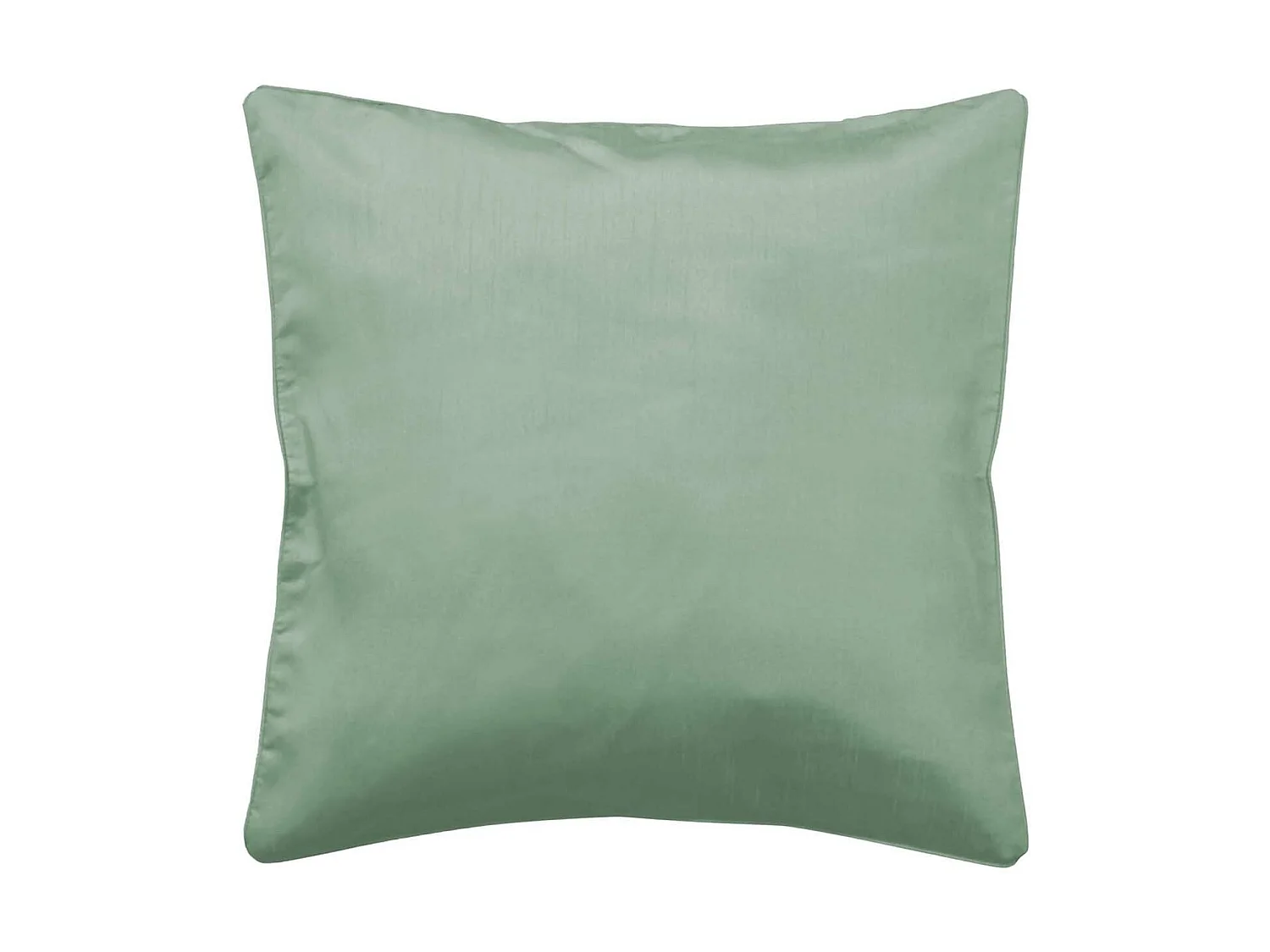 Housse de coussin Polyester Shantung Uni Shana Sauge 40 x 40 cm