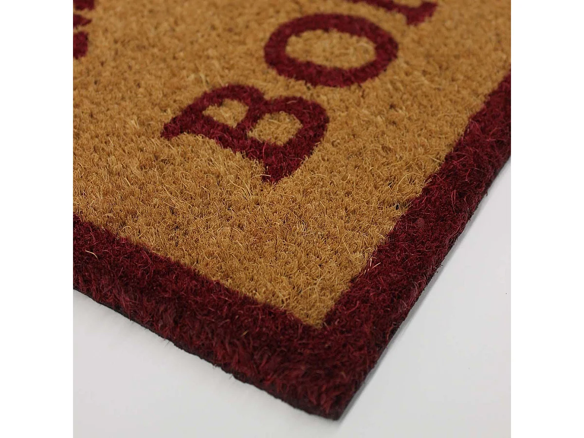 Paillasson en Coco "Maison Bonheur" 40x60cm Naturel