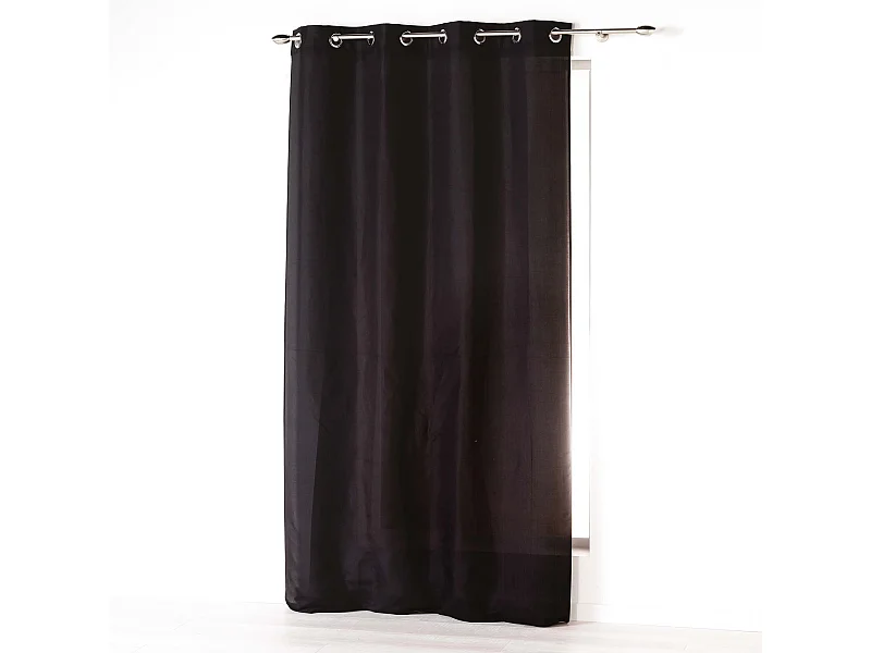 Rideau à Oeillets "Absolu" 140x280cm Noir