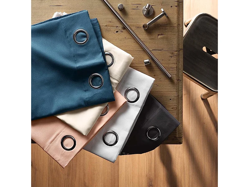 Rideau à Oeillets "Absolu" 140x280cm Noir