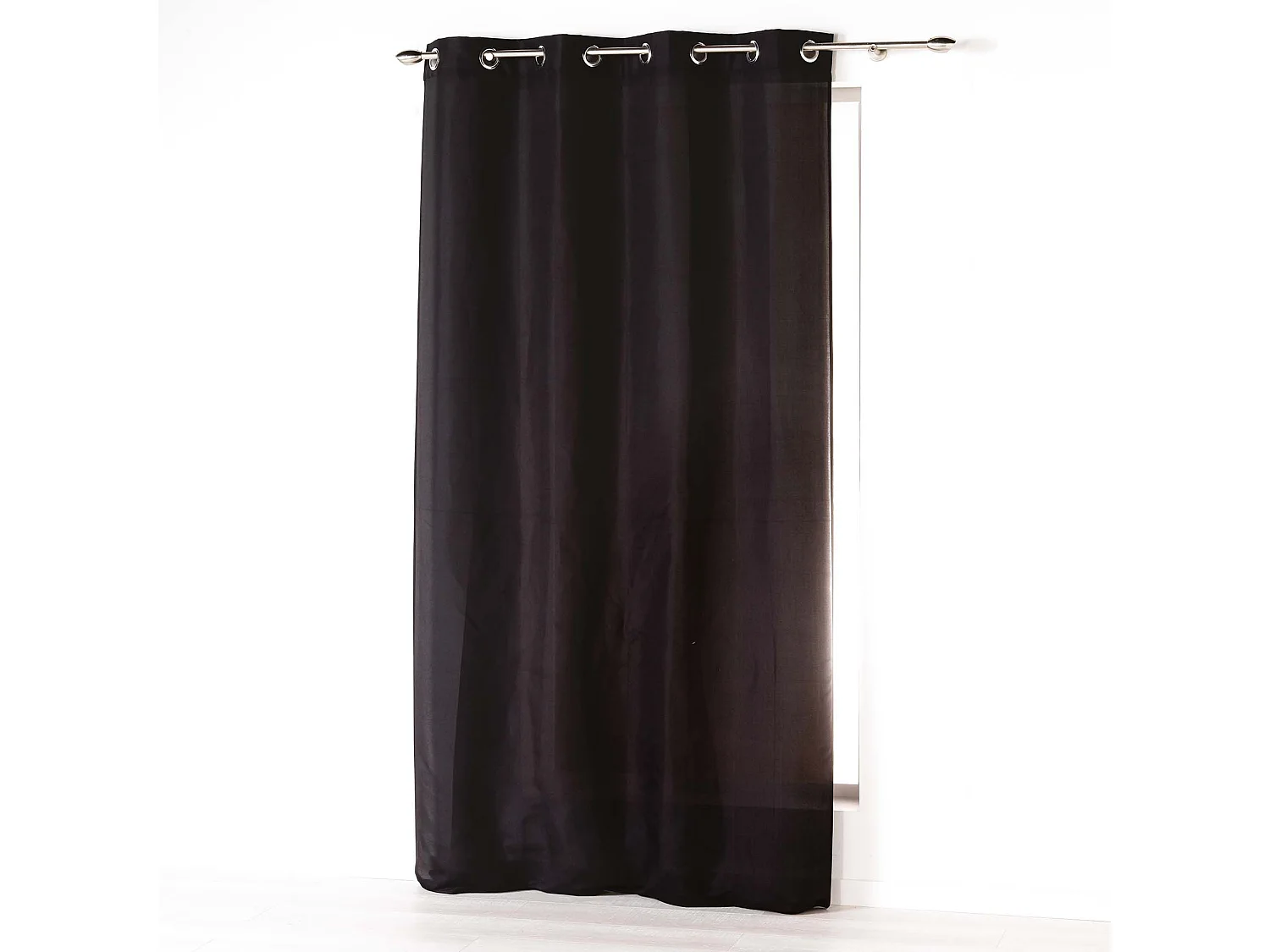 Rideau à Oeillets "Absolu" 140x280cm Noir