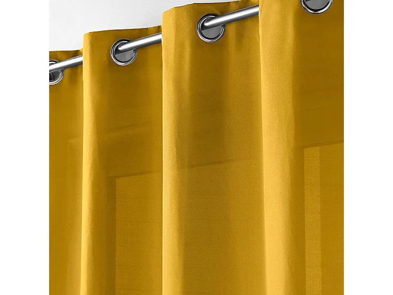 Rideau à Oeillets "Absolu" 140x260cm Moutarde