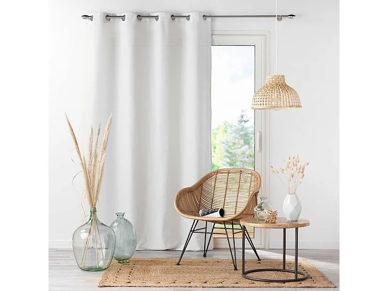 Rideau à Oeillets "Absolu" 140x280cm Blanc