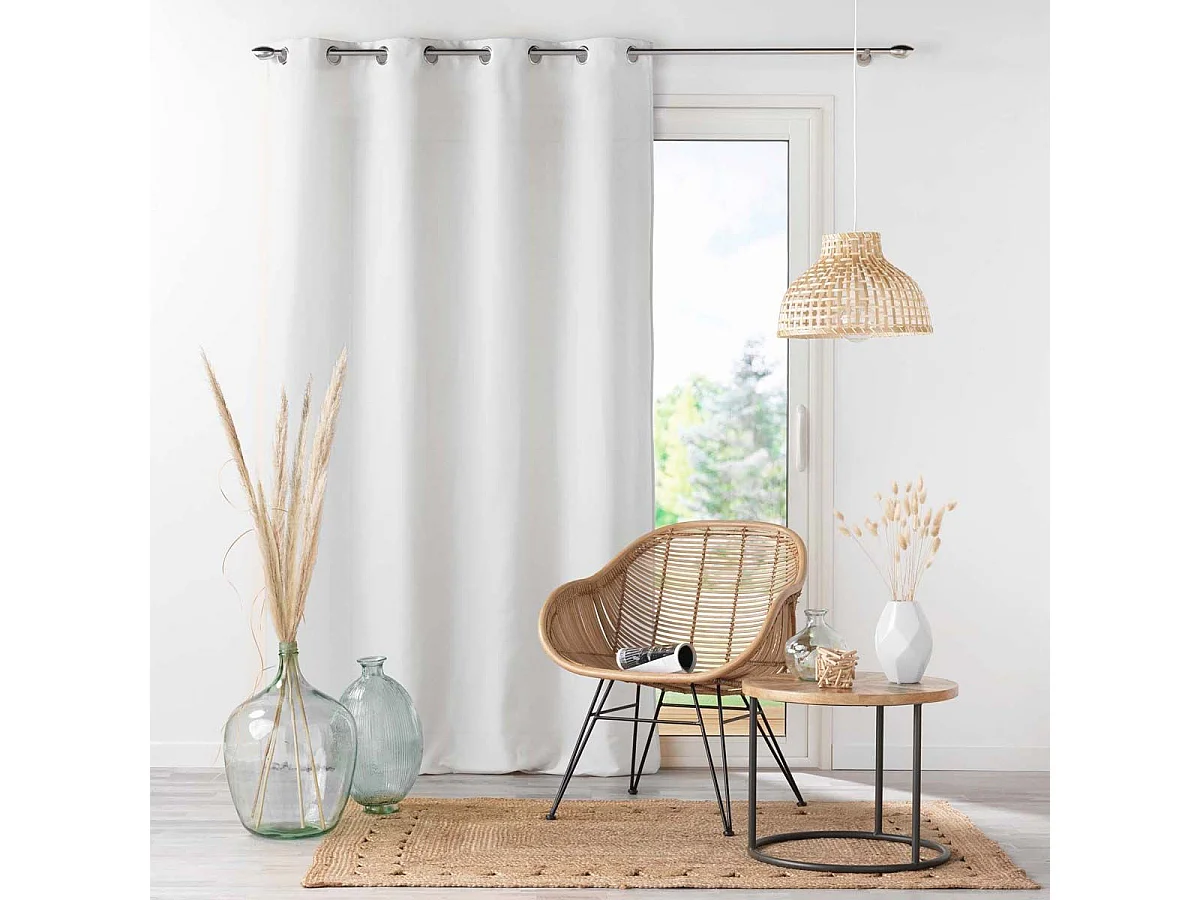 Rideau à Oeillets "Absolu" 140x260cm Blanc