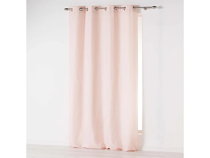 Rideau à Oeillets "Absolu" 140x280cm Rose Pâle