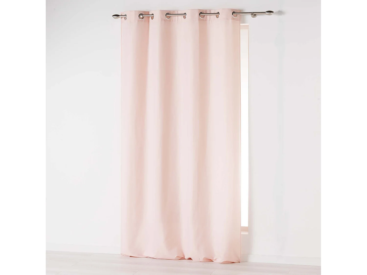Rideau à Oeillets "Absolu" 140x280cm Rose Pâle
