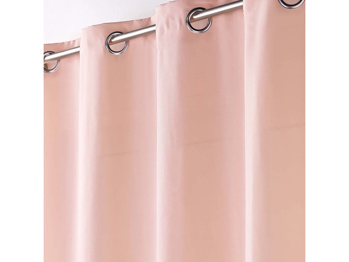 Rideau à Oeillets "Absolu" 140x280cm Rose Pâle