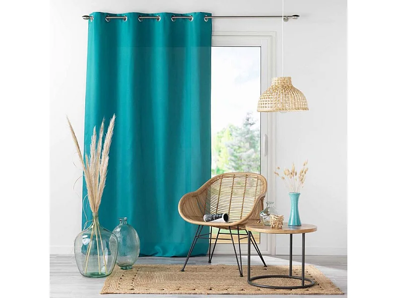 Rideau à Oeillets "Absolu" 140x280cm Bleu
