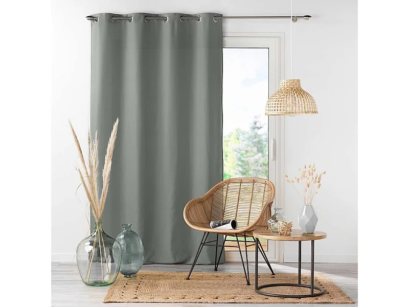 Rideau à Oeillets "Absolu" 140x260cm Gris