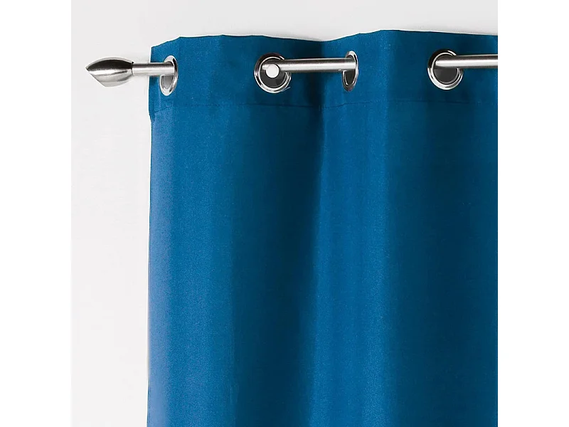 Rideau à Oeillets "Absolu" 140x280cm Bleu Indigo