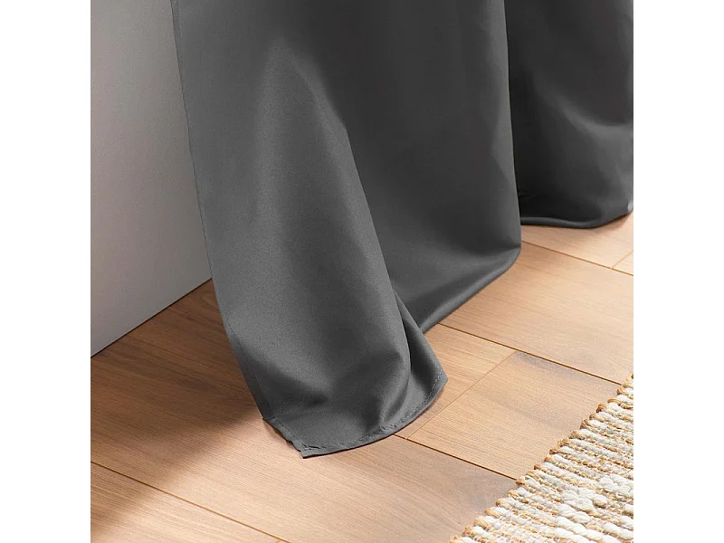 Rideau à Oeillets "Absolu" 140x280cm Anthracite