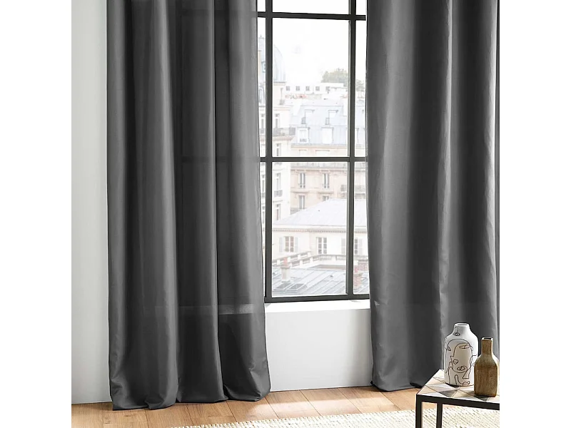 Rideau à Oeillets "Absolu" 140x280cm Anthracite
