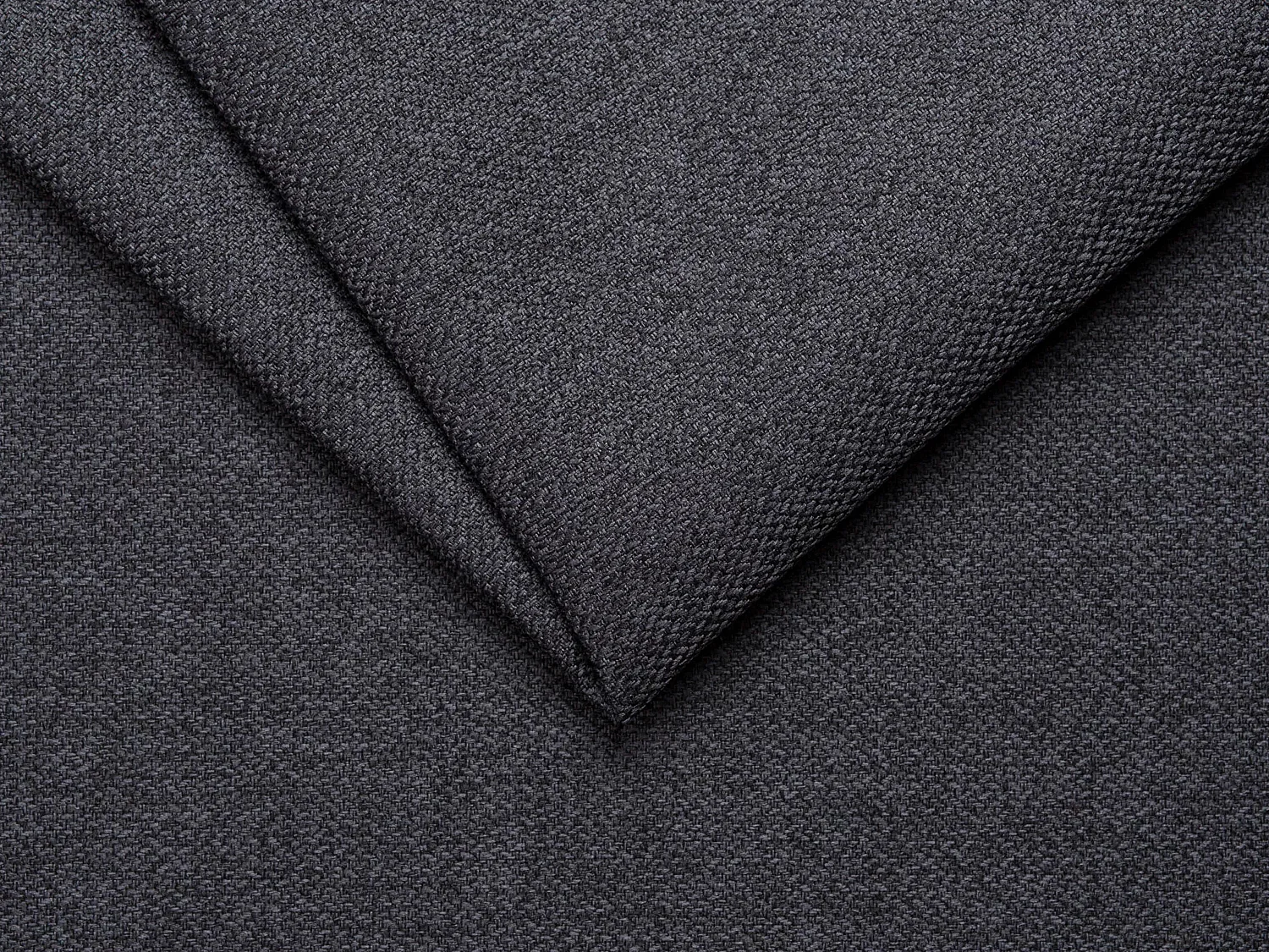 Canapé 3 places convertible express en tissu gris anthracite - Couchage 140 cm - Matelas 14 cm DONETO