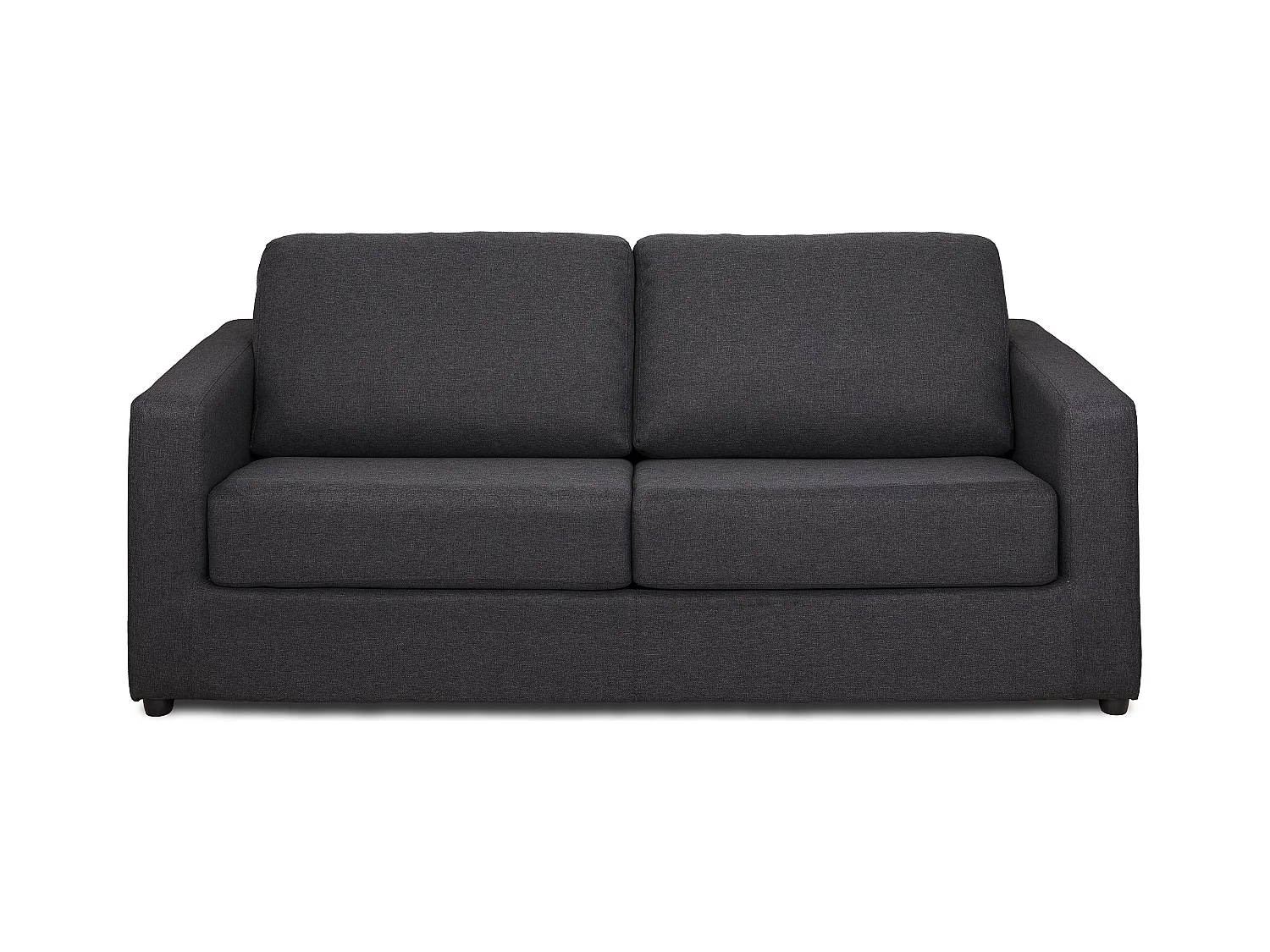 Driezits express slaapbank van antraciet stof - DONETO