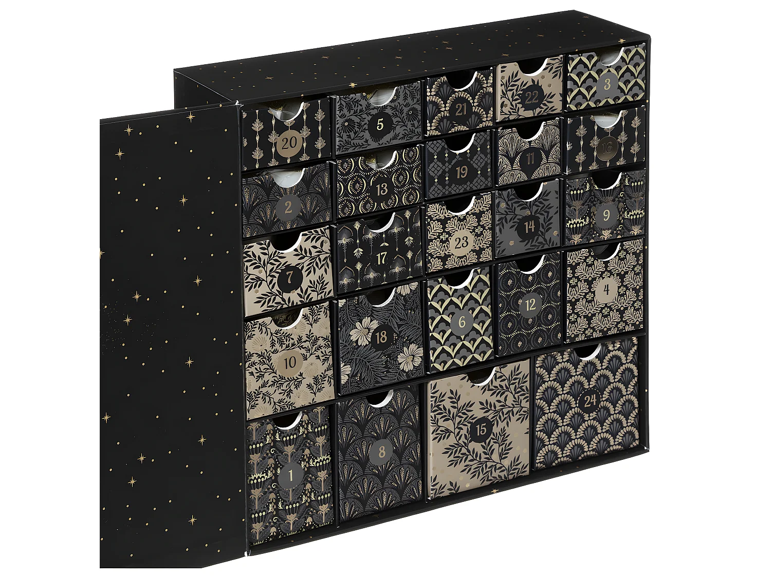 Coffret Calendrier de l'Avent parfumé et étincelant 24 Bougies