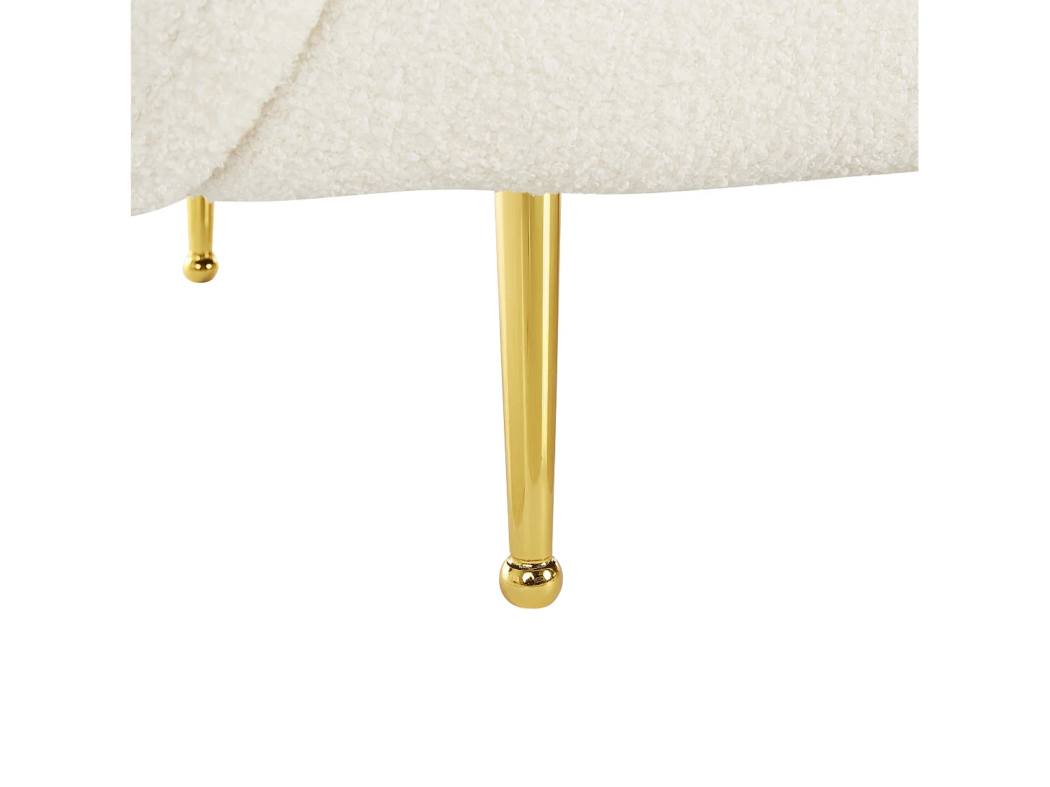 Bank LOEN Bouclé Wit 3-zitter