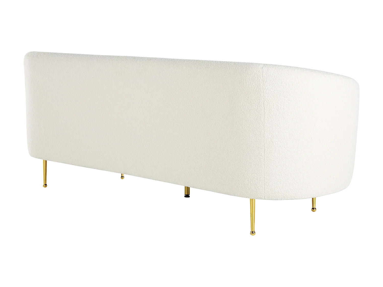 Sofá LOEN Bouclé Branco 3 lugares