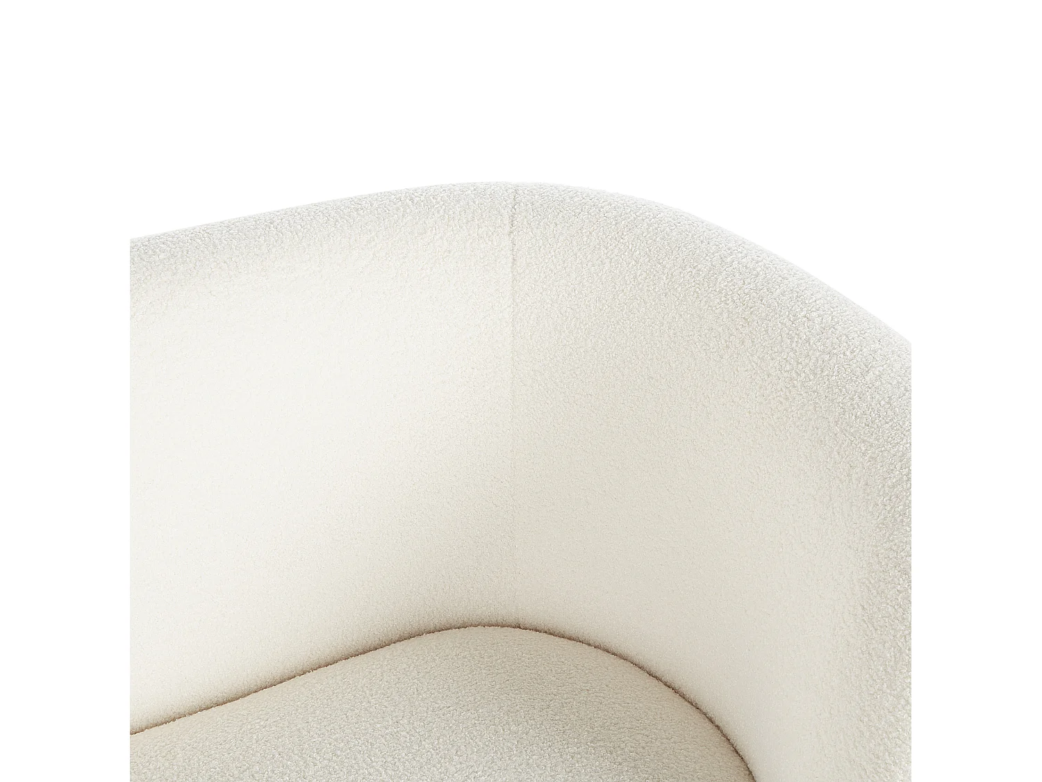 Bank LOEN Bouclé Wit 2-zitter