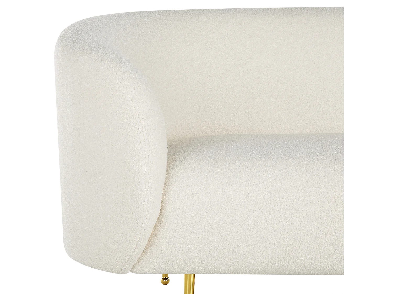 Divano LOEN Bouclé Bianco 2 posti