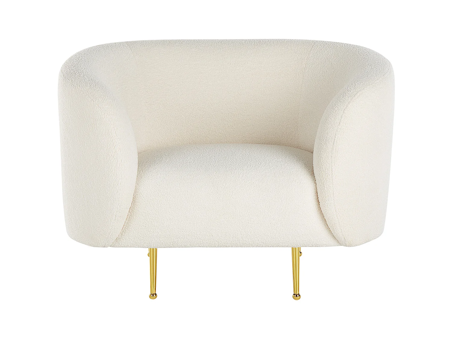 Poltrona LOEN Bouclé Bianco