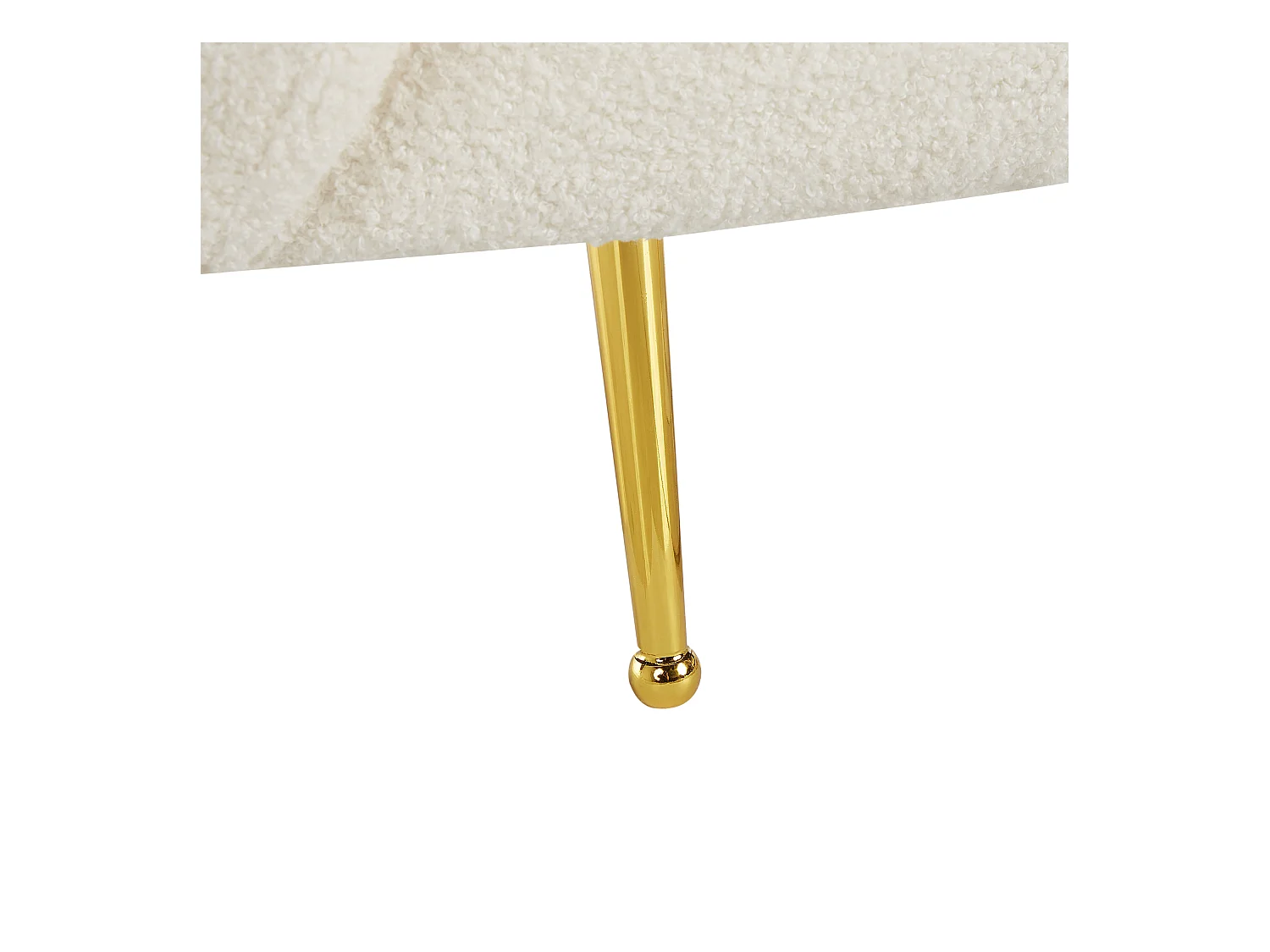 Poltrona LOEN Bouclé Bianco