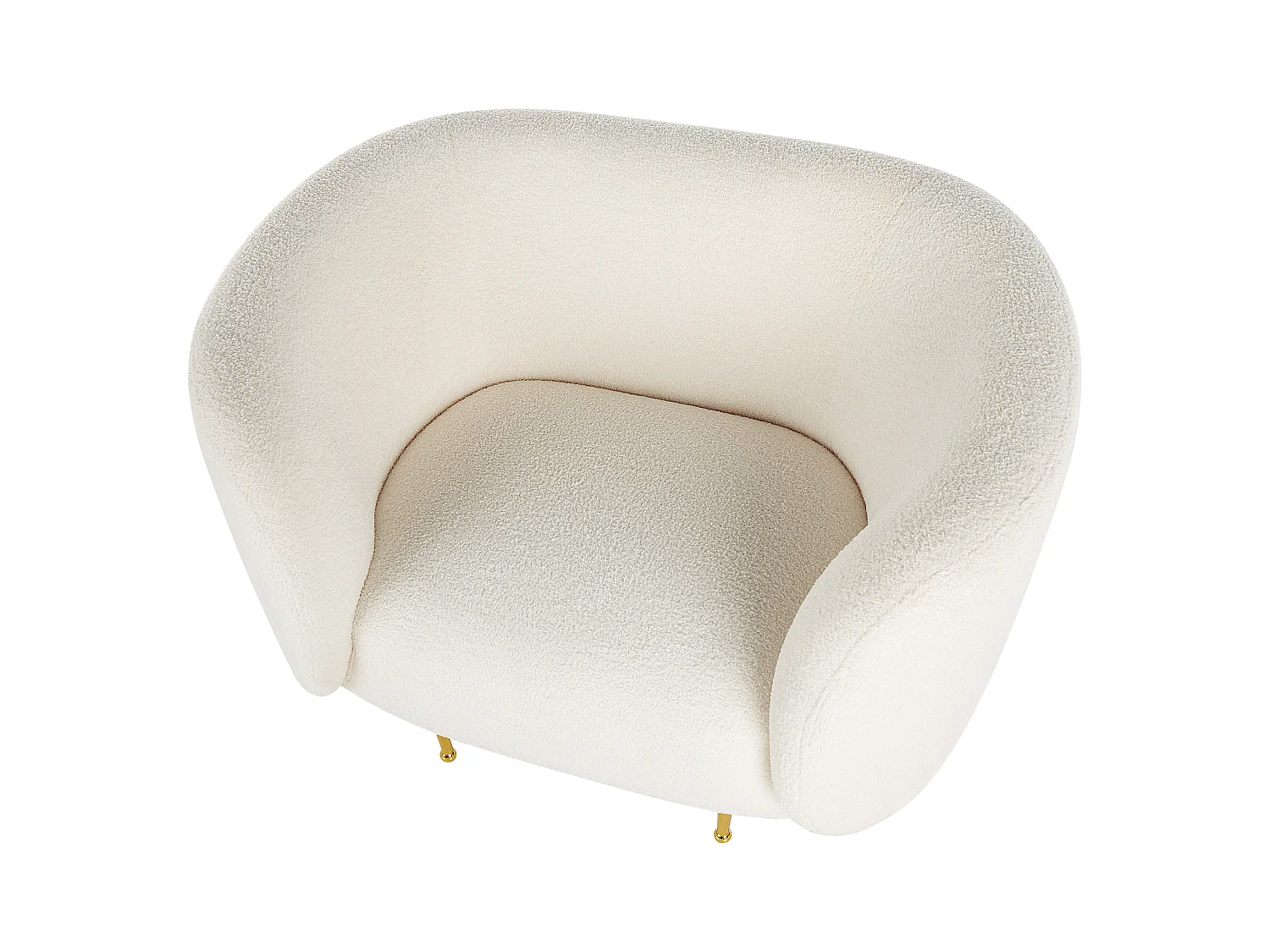 Sillón LOEN Bouclé Blanco