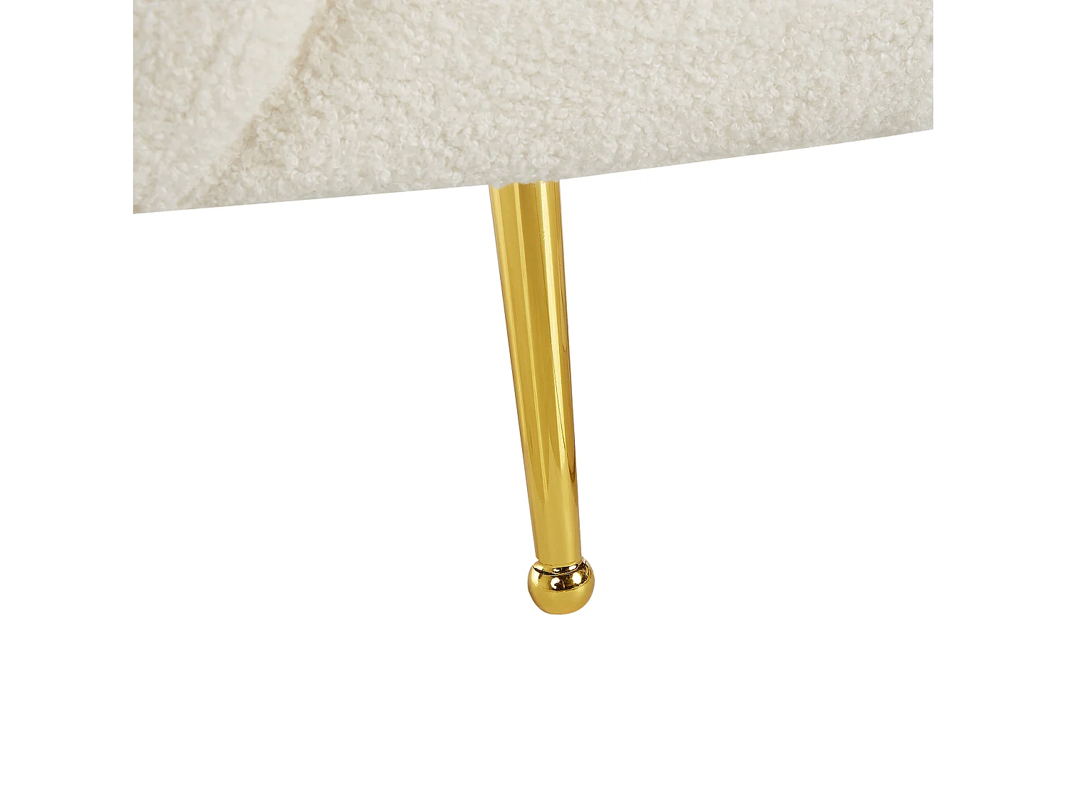 Fauteuil LOEN Bouclé Blanc