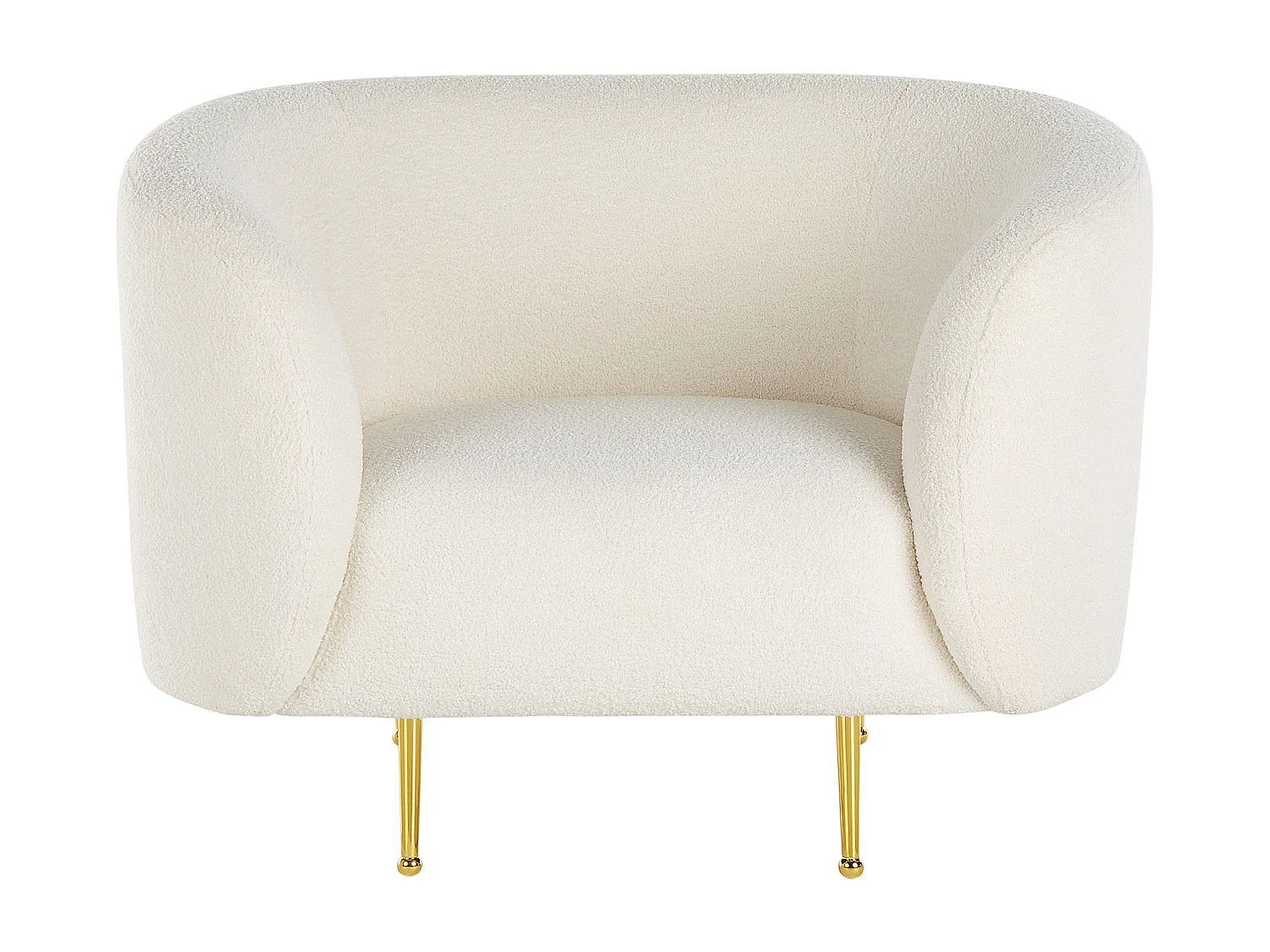 Fauteuil LOEN Bouclé Wit