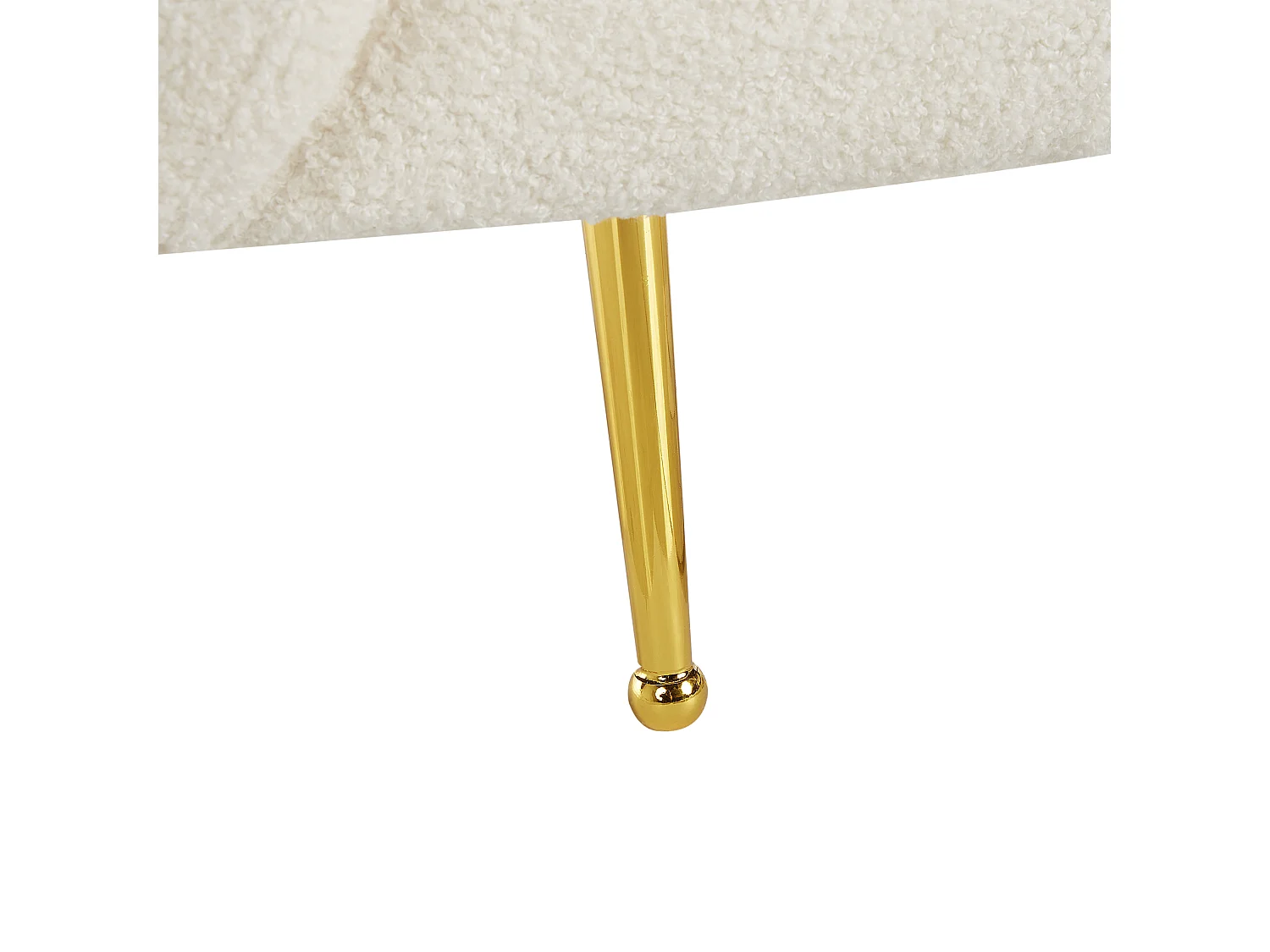 Sessel LOEN Bouclé Weiss