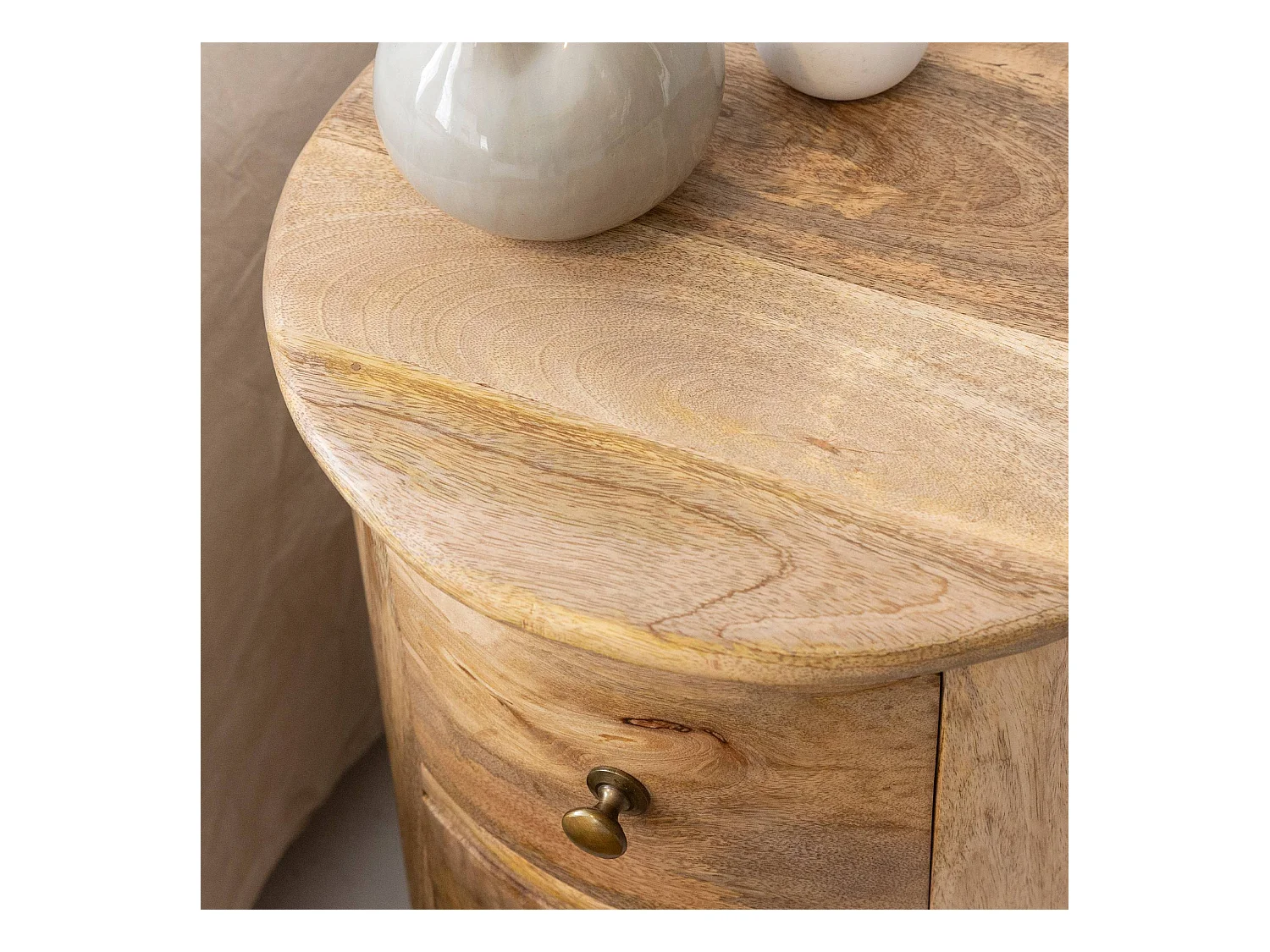 Table de chevet en bois de manguier Maëva