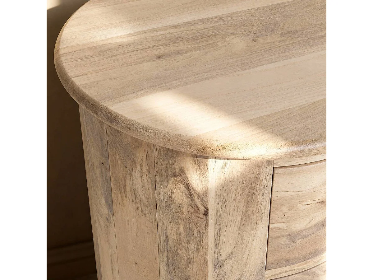 Table de chevet en bois de manguier Maëva
