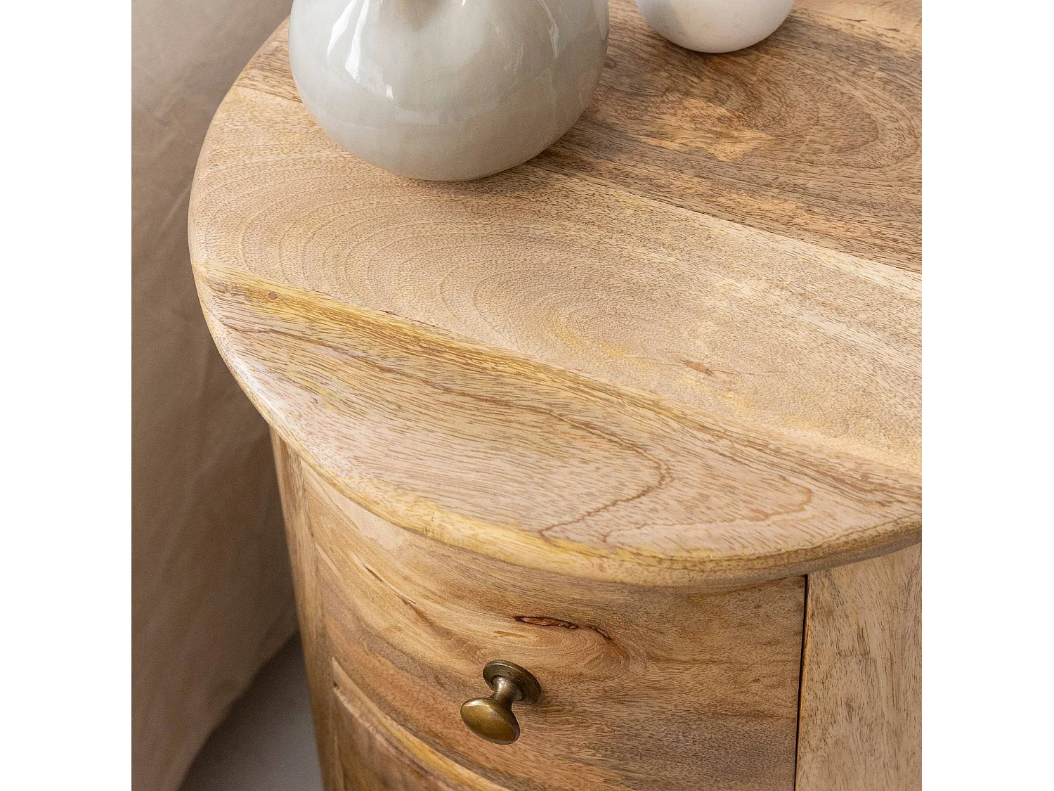 Table de chevet en bois de manguier Maëva