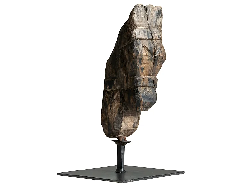 Escultura de madera y metal Léonie de Made in Meubles - Gris