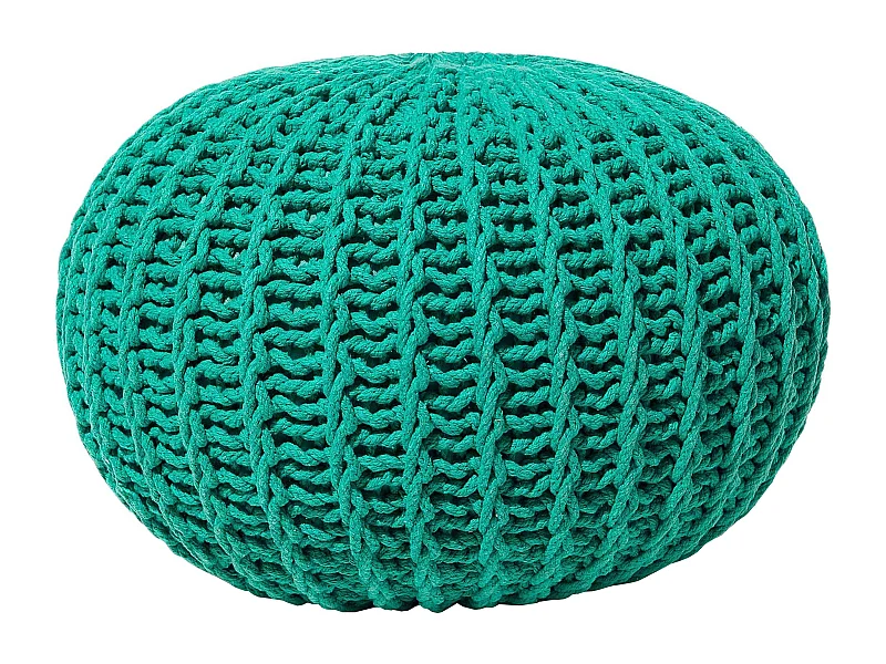 Moderner Pouf in Smaragdgrün 52 x 35 cm Conrad II