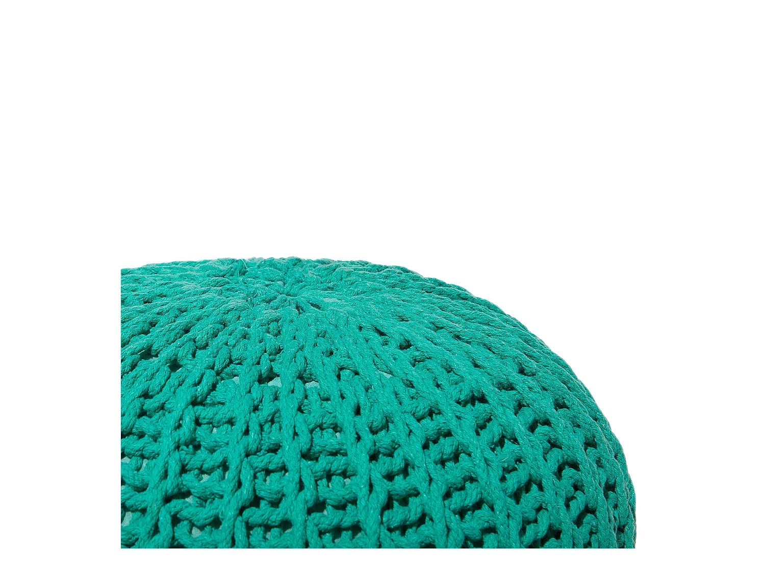 Puf CONRAD Algodón Verde esmeralda 50 cm 50 cm 35 cm