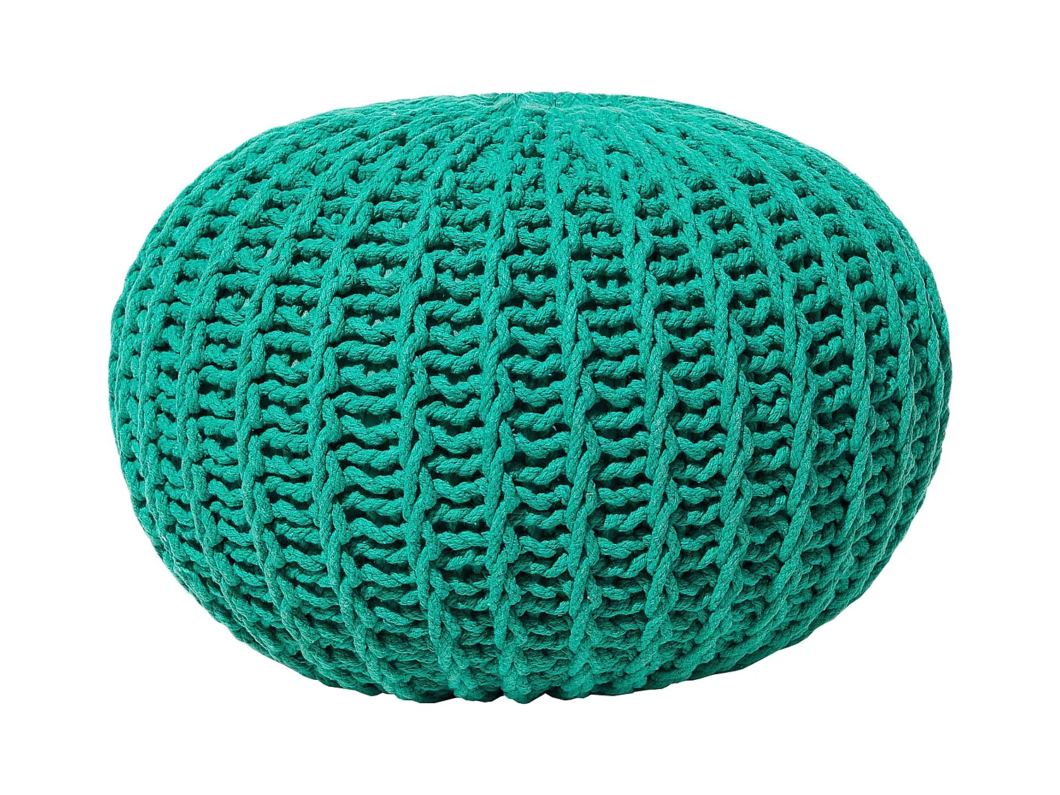 Pouf CONRAD Coton Vert émeraude