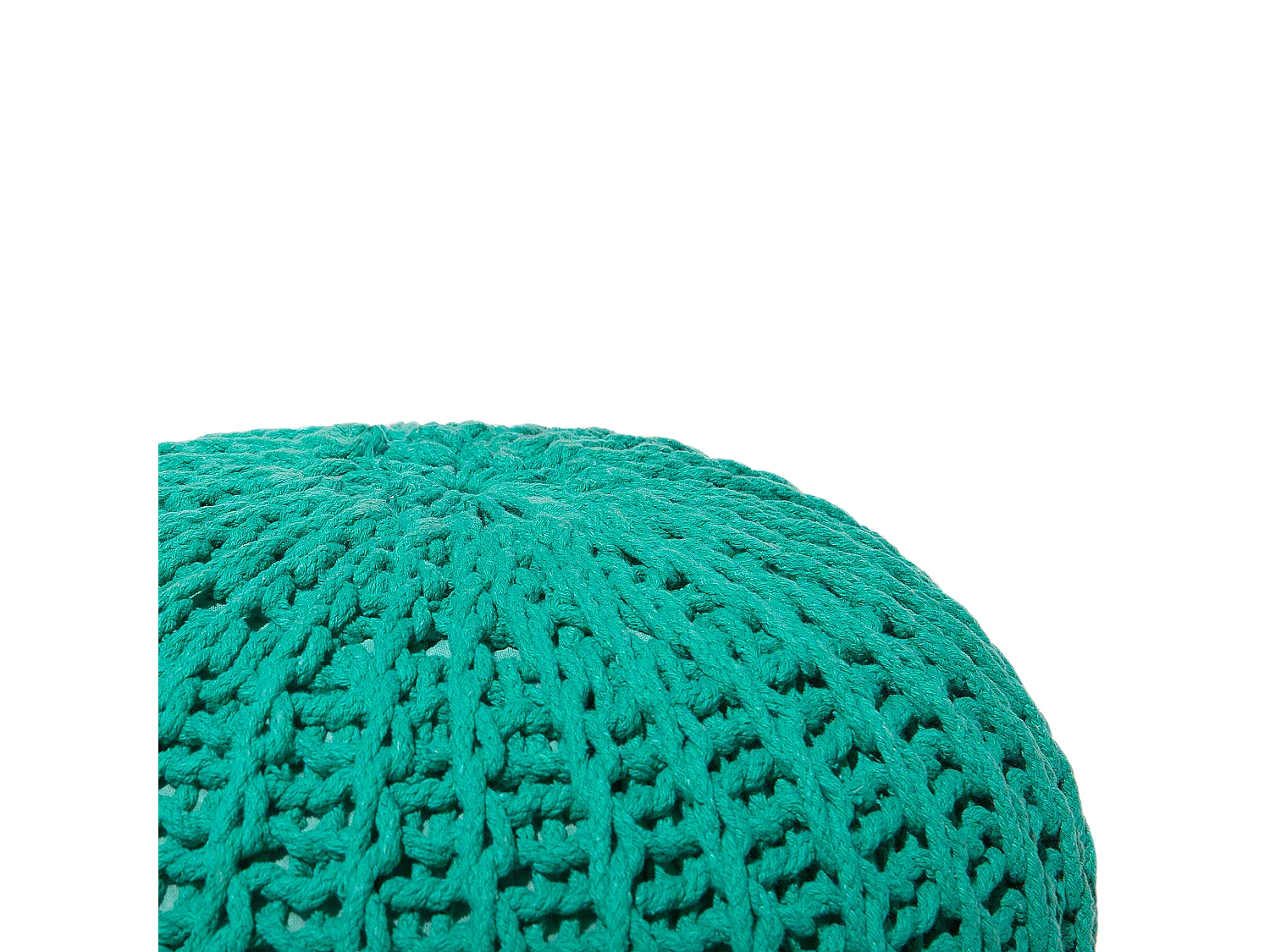 Pufe CONRAD Algodão Verde esmeralda 50 cm 50 cm 35 cm